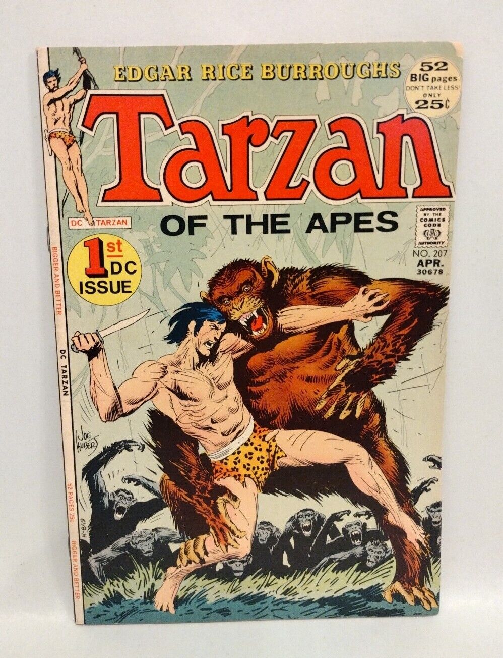 Tarzan Of The Apes (1972) DC Comic Lot Set #207 208 209