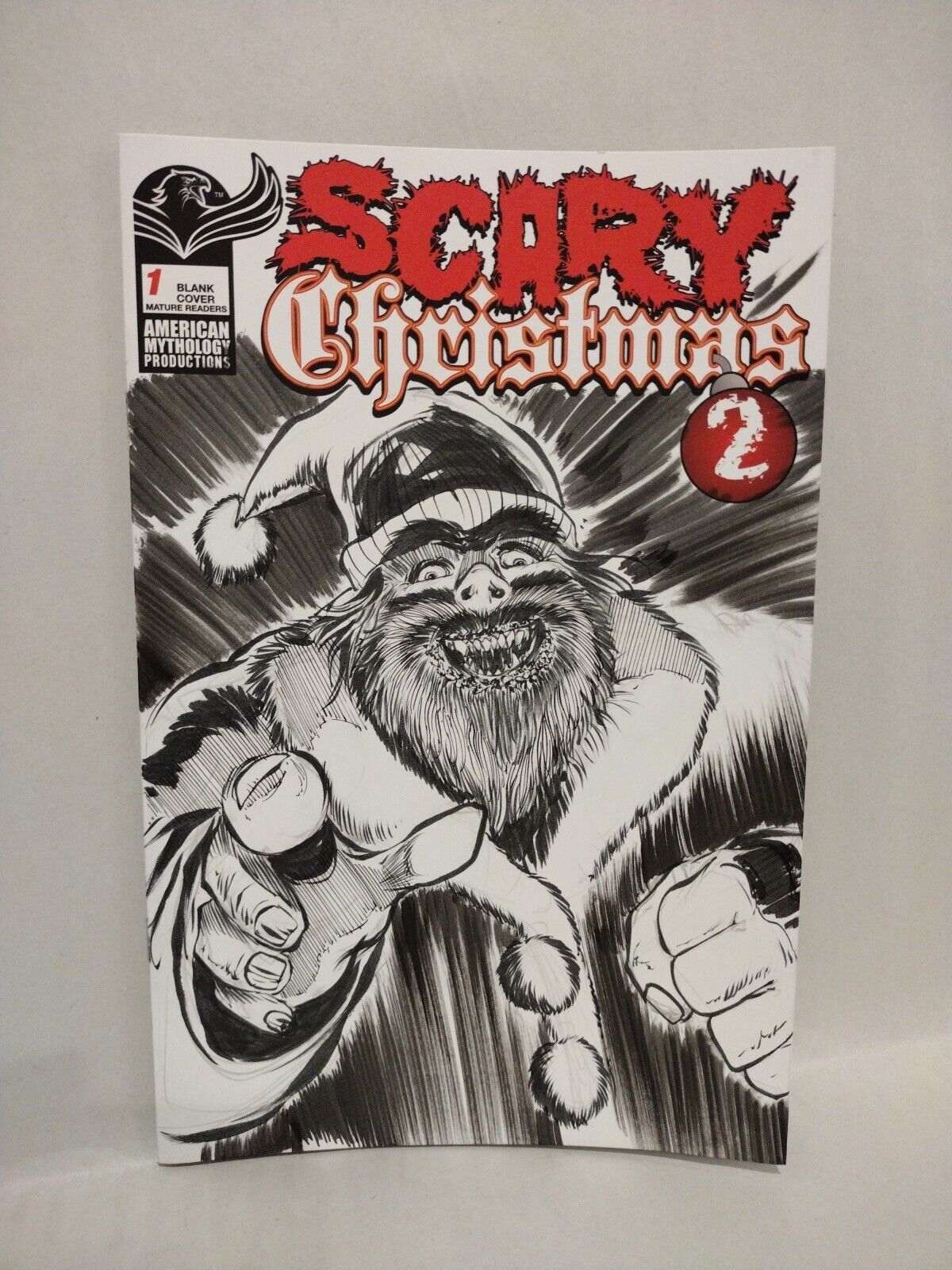 Scary Christmas 2 #1 (2021) AMP Sketch Variant Comic W Original Dave Castr Art