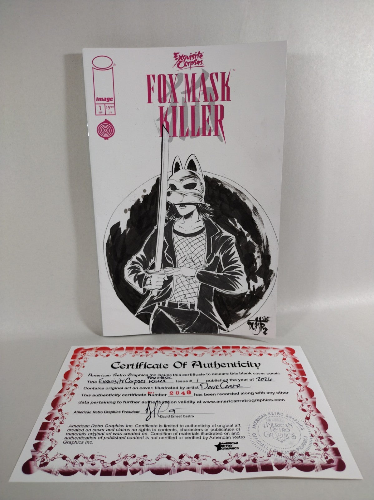 Exquisite Corpses Fox Mask Killer #1 Image Sketch Cover W Original DCastr Art