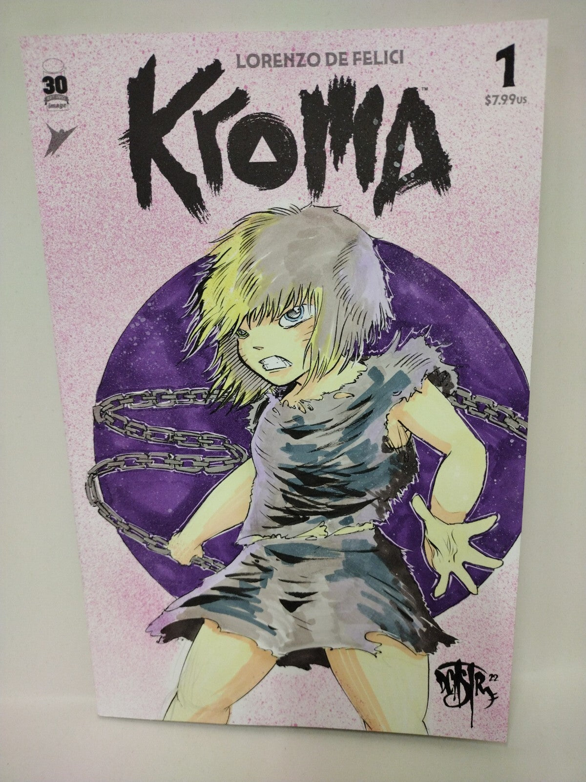 KROMA #1 (2022) De Felici Image Comic Sketch Cover Var w Original Dave Castr Art