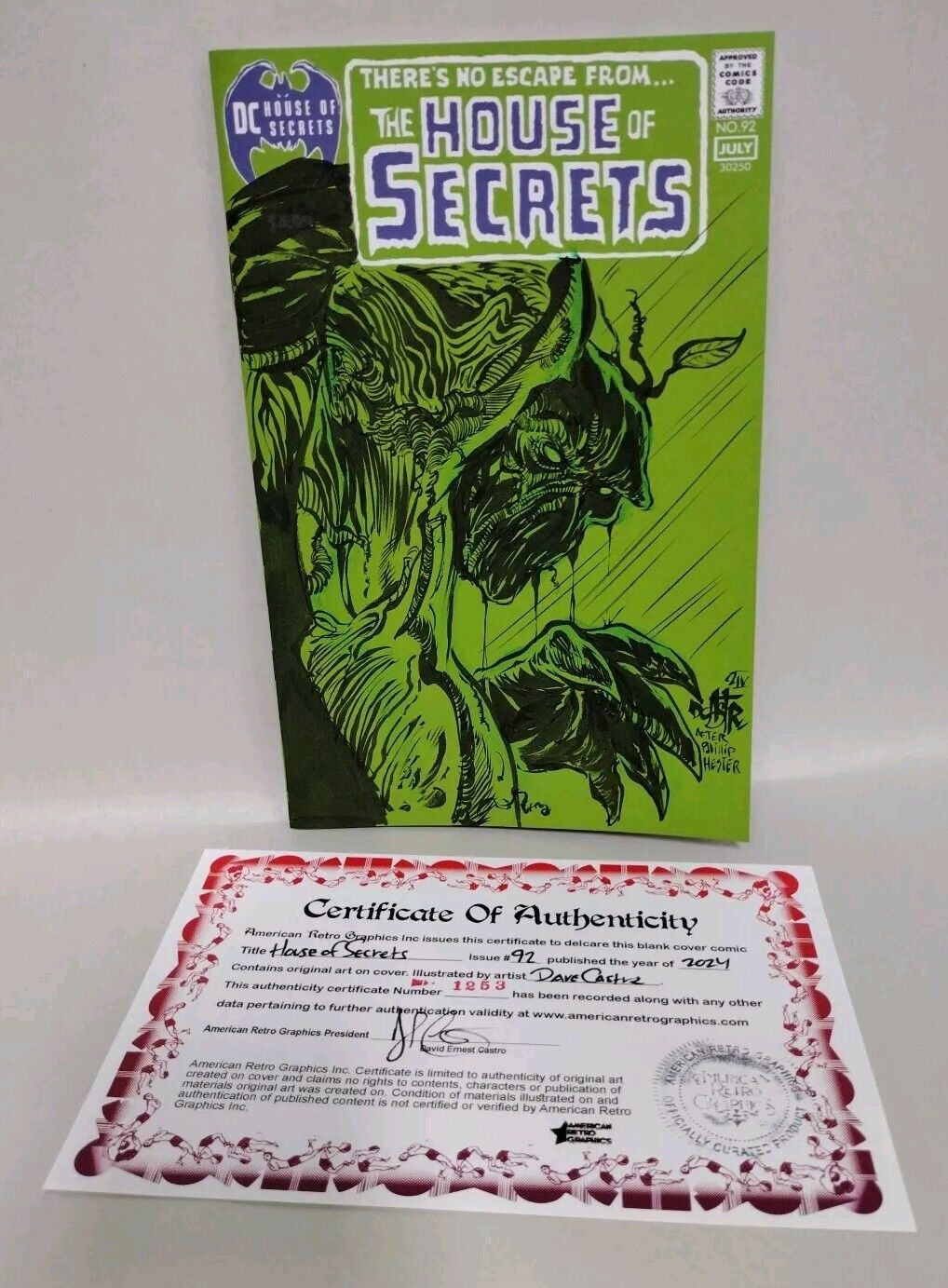 House Of Secrets 94 Facsimile (2024) DC Comic Sketch Cover W Original DCastr Art