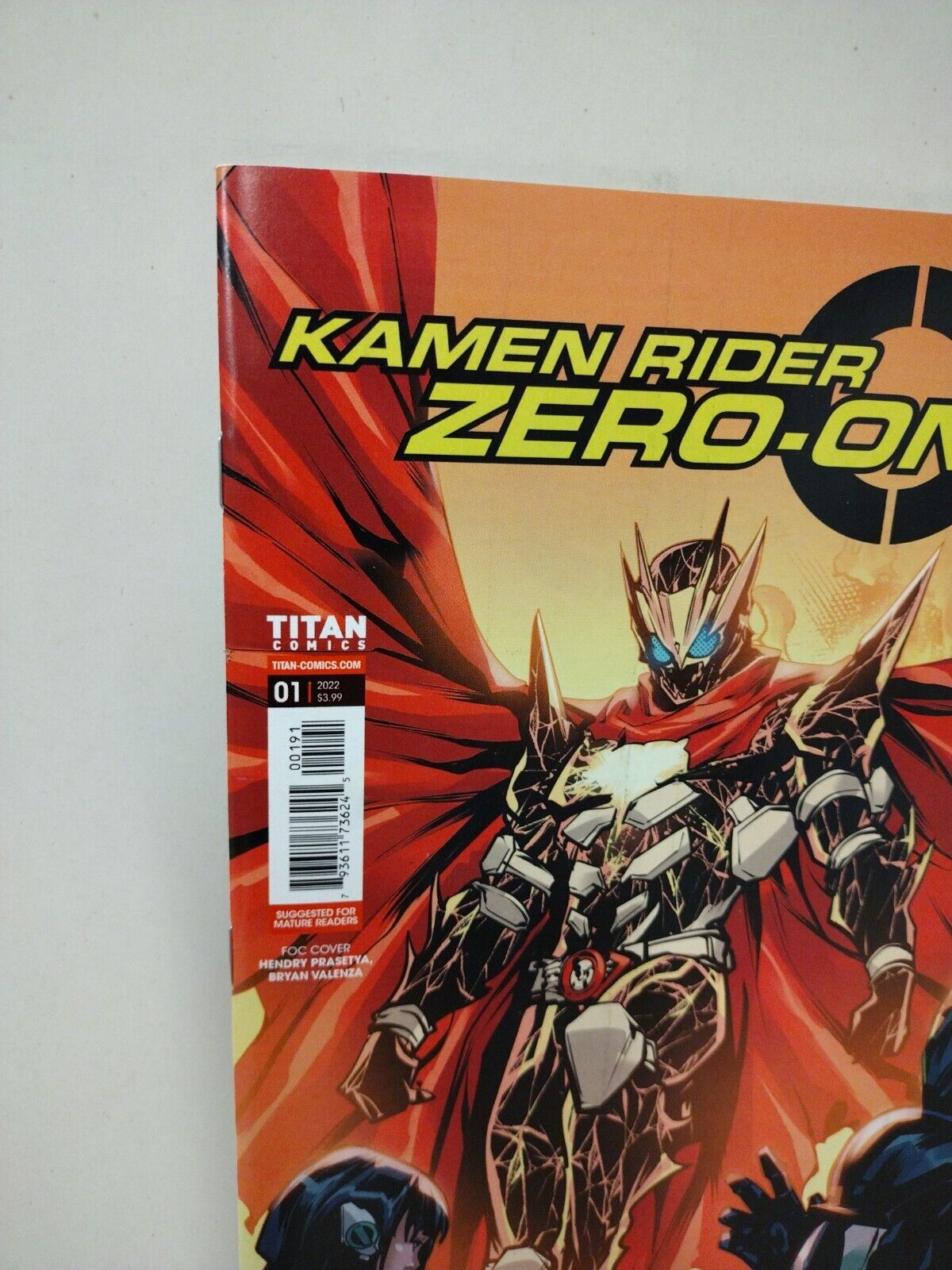 Kamen Rider Zero One #1 (2022) Titan Comic Ragnarok FOC Exclusive Variant NM