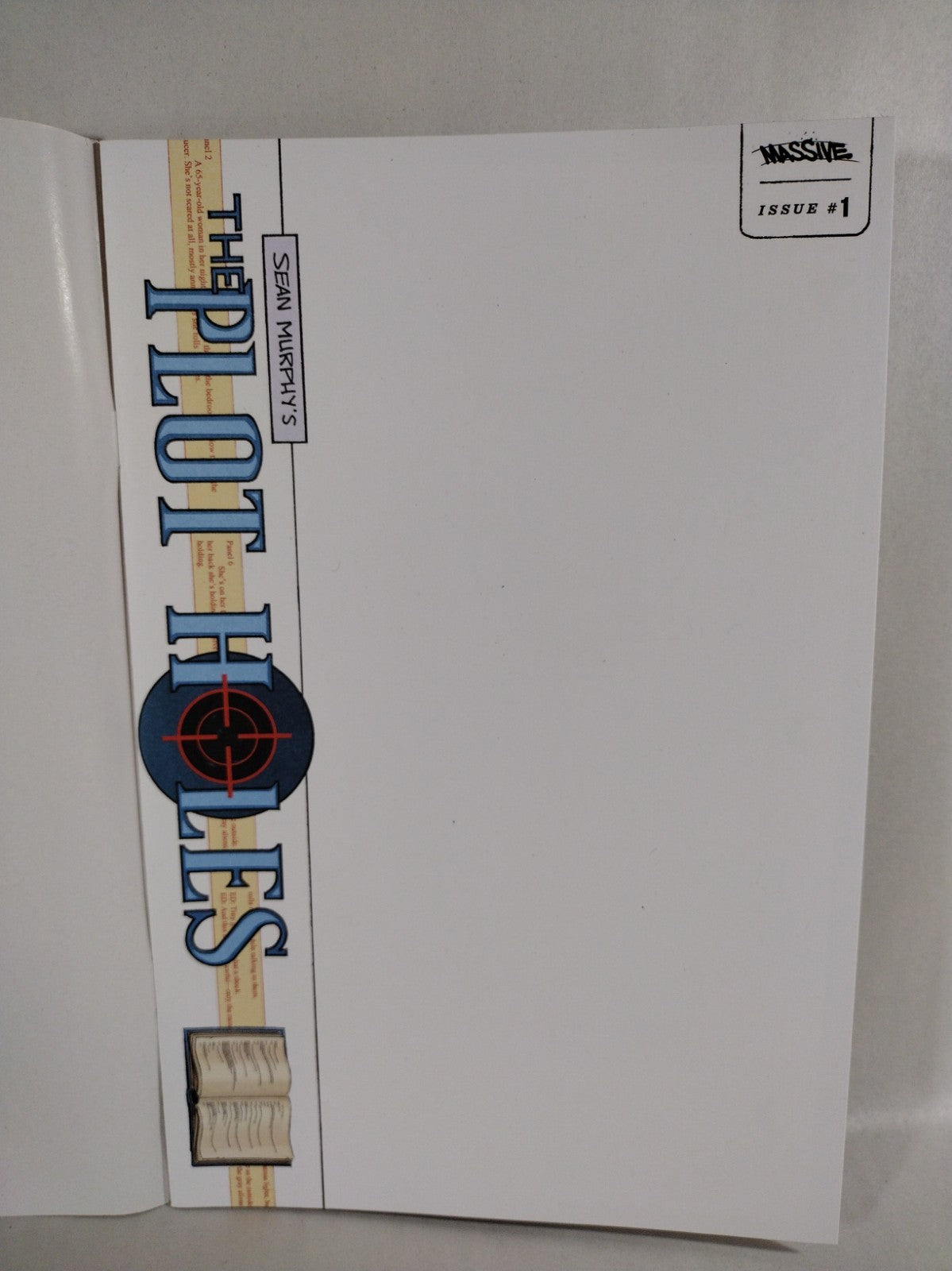 THE PLOT HOLES #1 (2023) Whatnot Massive Blank Sketch Variant Cover Comic NM