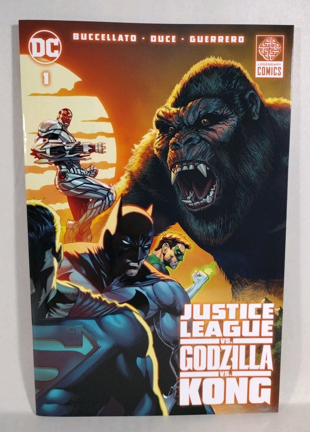 Justice League vs Godzilla vs Kong #1 (2023) DC Kong Battle Roar NM
