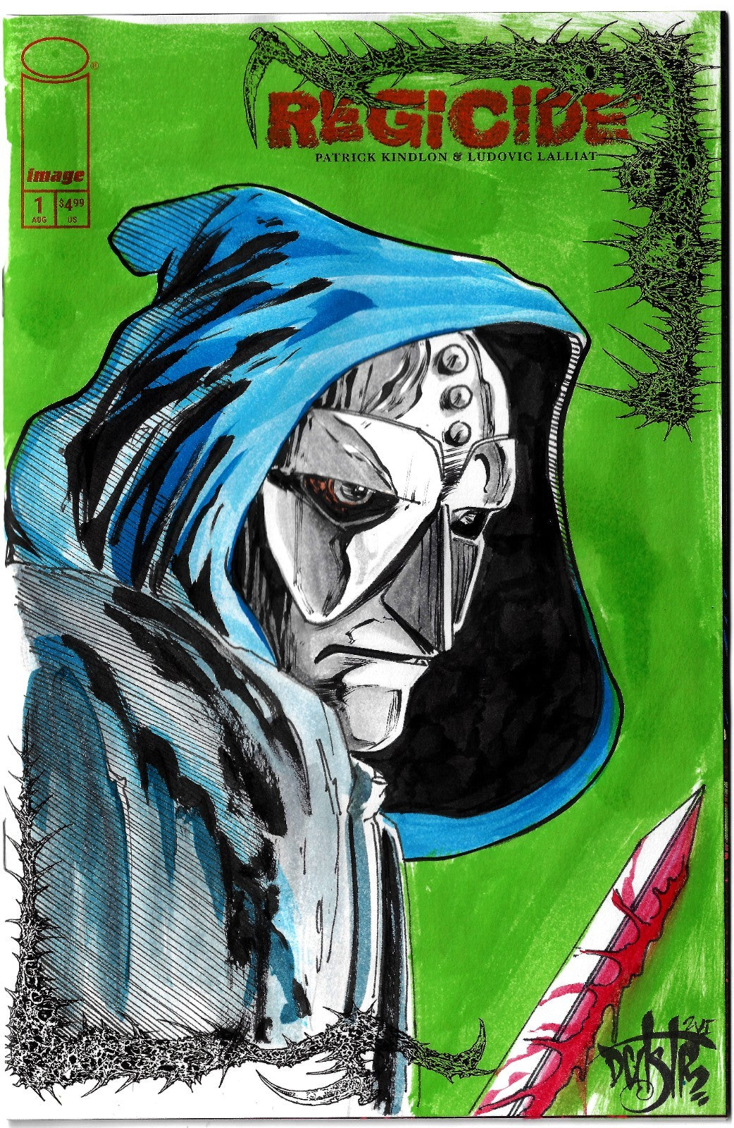 Regicide #1 (2026) Image Comic Sketch Cover Var W Original Doru Dave Castr Art