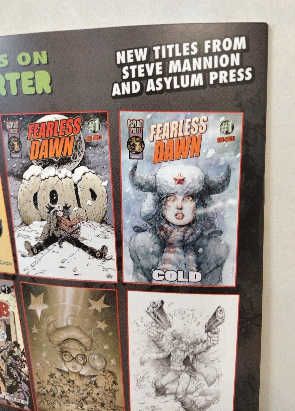 Fearless Dawn The Bomb #1 A (2023) Asylum Press Steve Mannion NM
