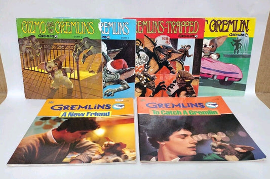 Gizmo And The Gremlins (1984) Story Book 2 3 4 5 W Records + Golden Book Lot