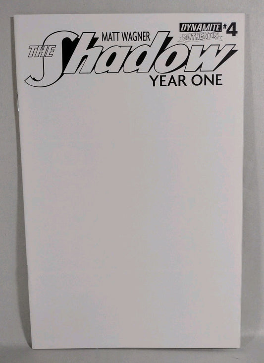 Shadow: Year One #4 (2013) Dynamite Blank Sketch Variant Cover Comic Wagner NM