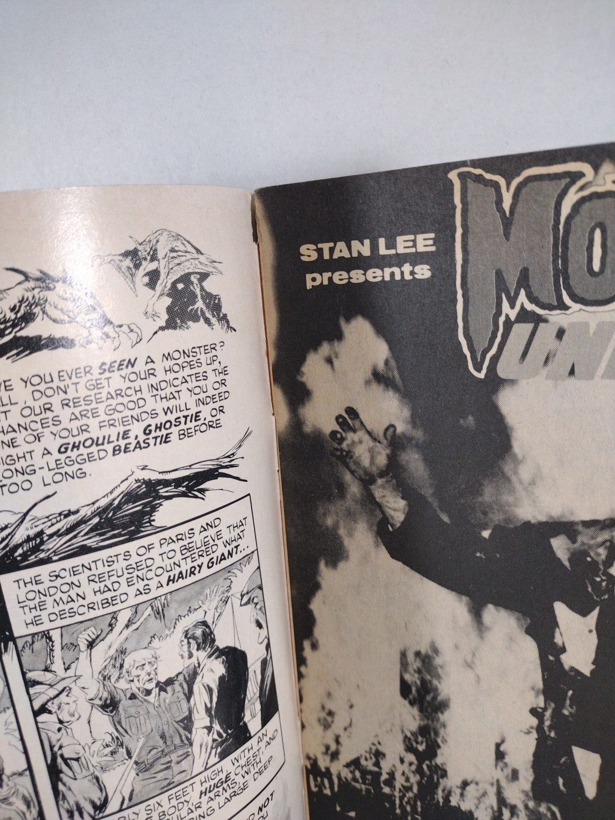 Monsters Unleashed Magazine #4 (1974) Marvel Curtis Werewolf Horror Reader Copy