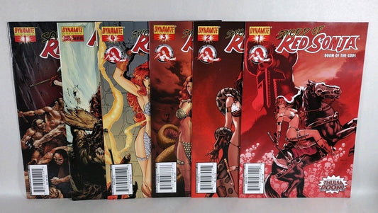 Red Sonja Doom Of The Gods (2008) Complete Dynamite Comic Lot + One More Day +