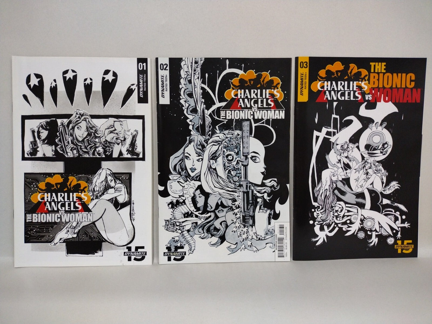 Charlie's Angels Vs Bionic Woman (2019) Dynamite Comic 1:10 Variant Set #1 2 3 