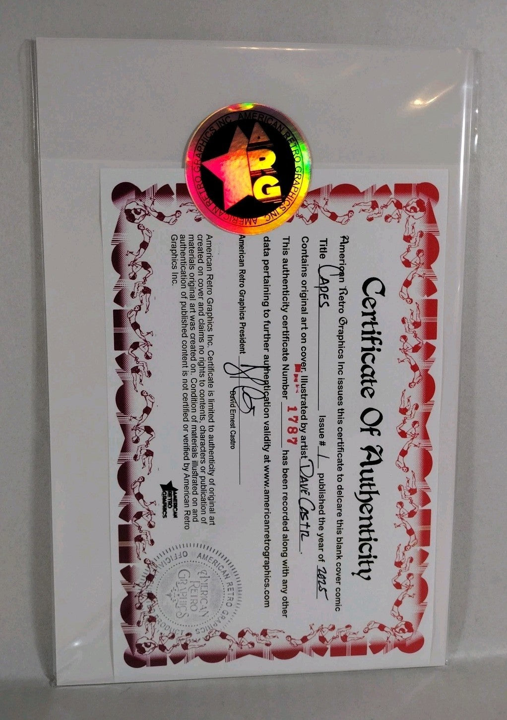 Capes #1 (2025) Image Skybound Sketch Cover Comic W Original Dave Castr Art