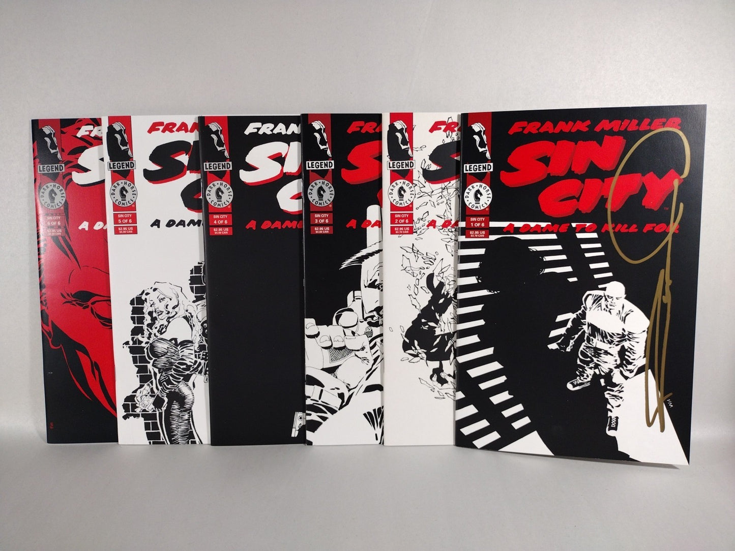 Sin City A Dame To Kill For (1993) Dark Horse Comic Set #1-6 Signed Frank Miller