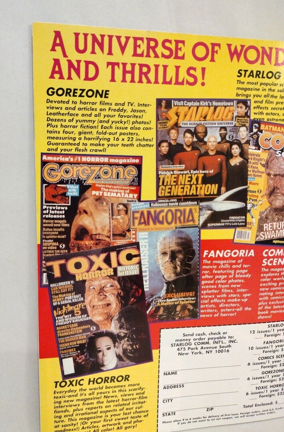 Fangoria Magazine 90 (1990) Freddy's Nightmares Nightbreed TCM 3 Joe R Landsdale