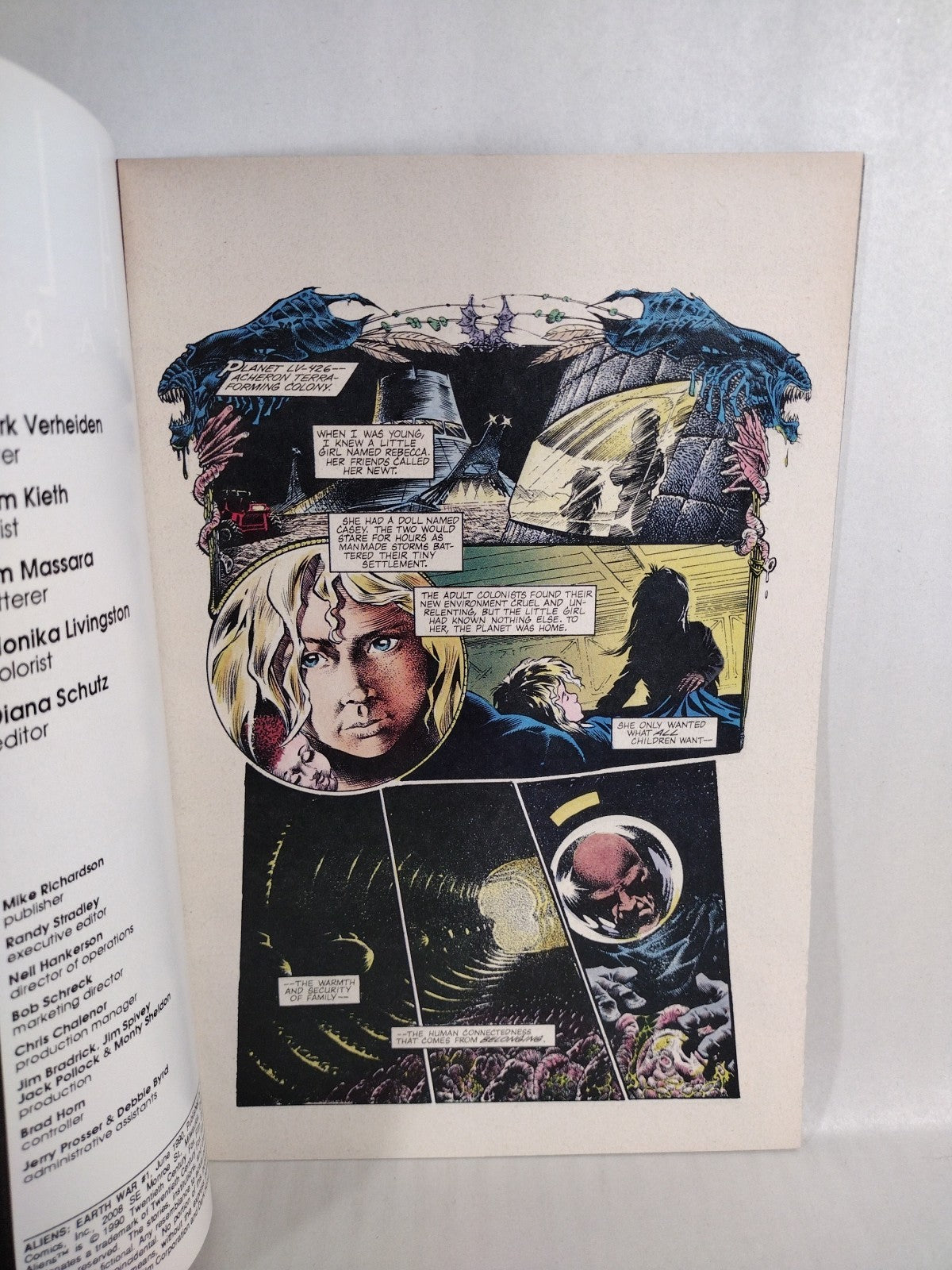 Aliens Earth War (1990) Complete Dark Horse Comic Lot Set #1 2 3 4 Sam Kieth NM