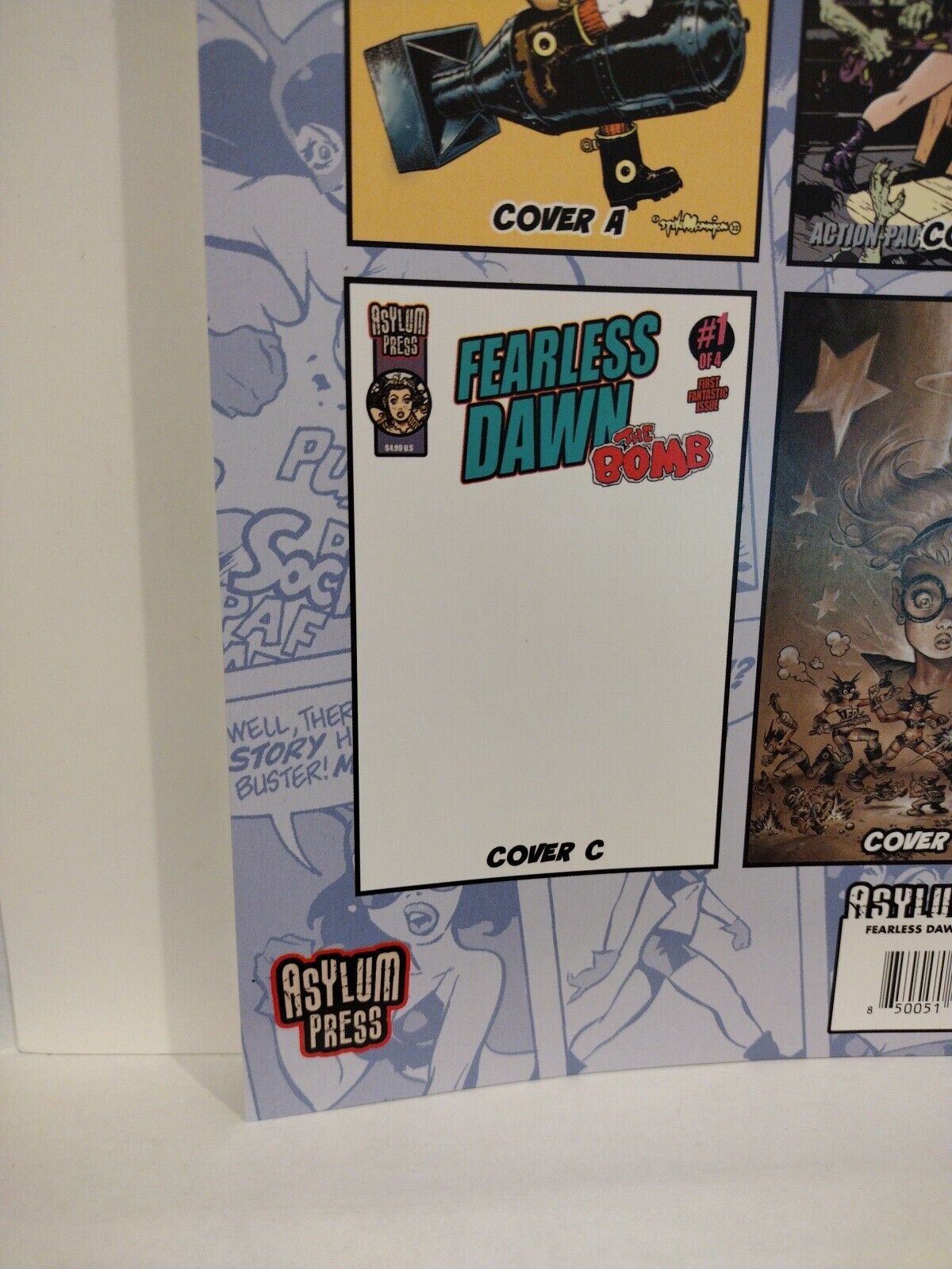 Fearless Dawn Cold #1 (2023) Asylum Press One-Shot Steve Mannion Cover B Variant