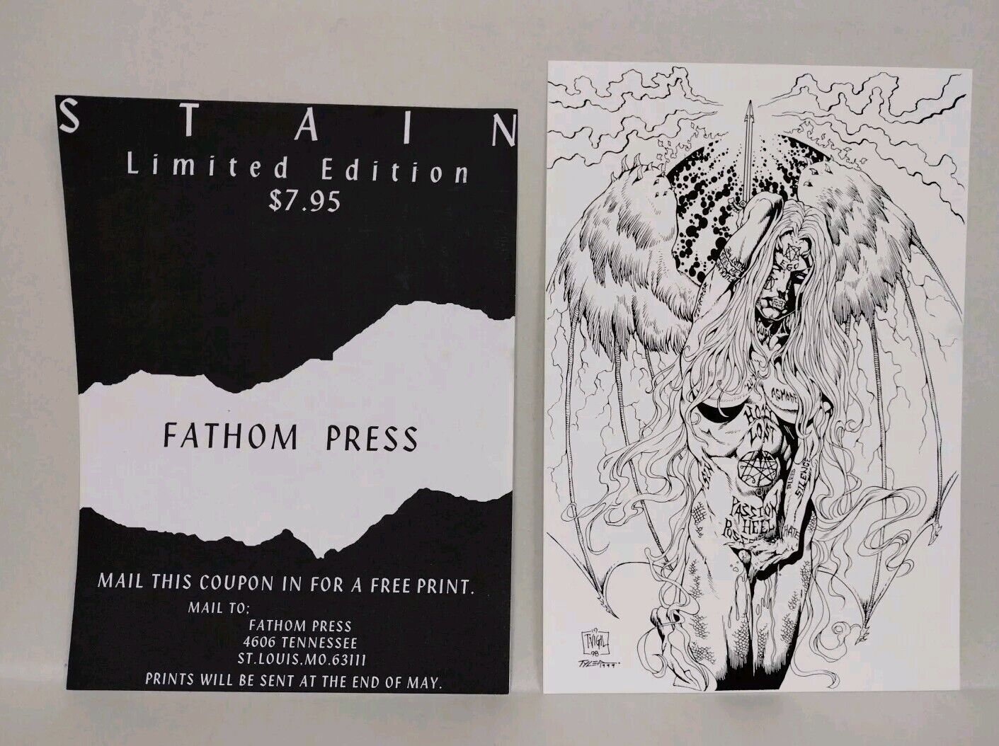Stain (1998) Fathom Press Signed Limited Edition Comic Lot Set #1 2 0 Tim Tyler 