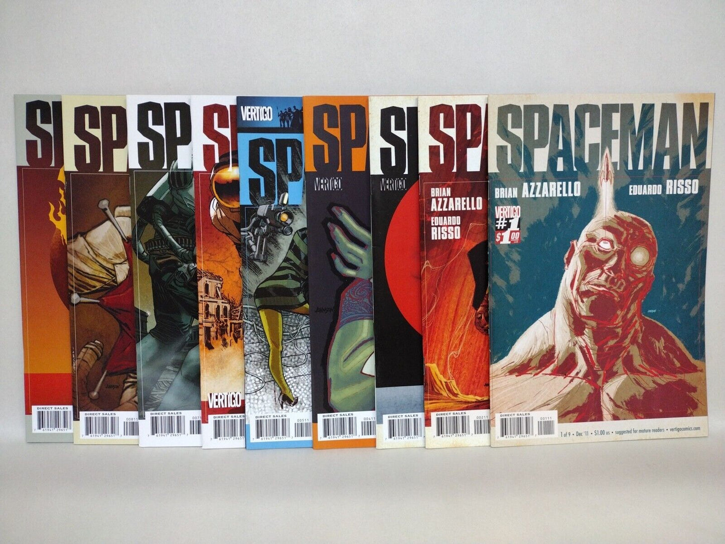 Spaceman (2011) Complete Vertigo Comic Set #1-9 Brian Azzarello Eduardo Risso