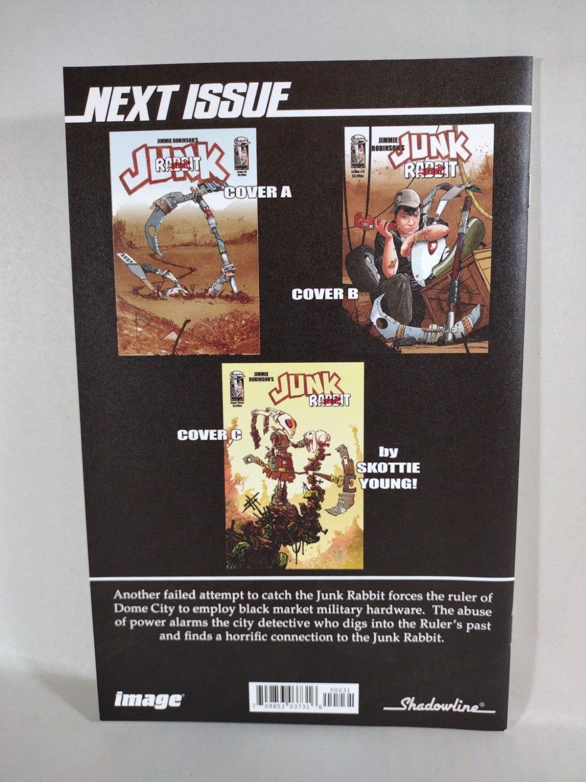 Junk Rabbit #2 (2023) Image Comic Blank Sketch Variant Cover NM