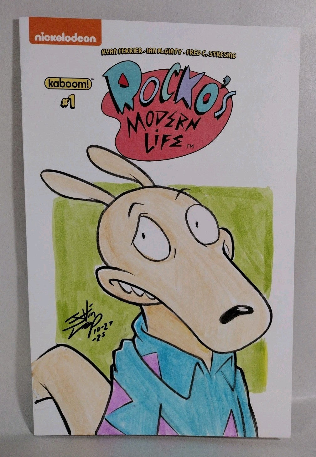 Rocko's Modern Life #1 (2017) Boom Comic Sketch Cover W Original Jevin Loop Art
