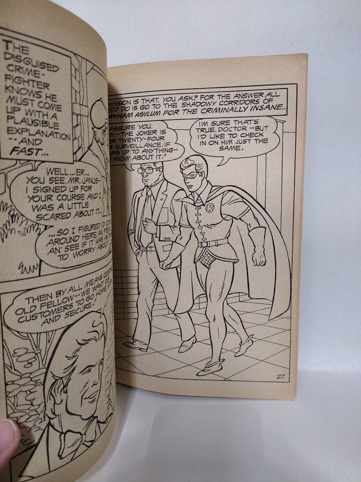 Batman (1980) Whitman Coloring Book Mystery Of The Million Dollar Joke Unused