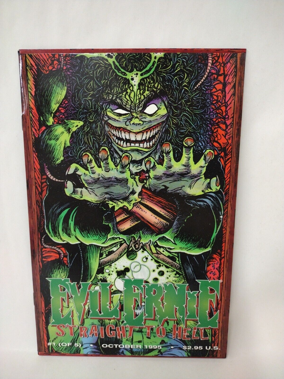 Evil Ernie: Straight To Hell #1 (1995) Chaos Comics Fold-Out Coffin Cover