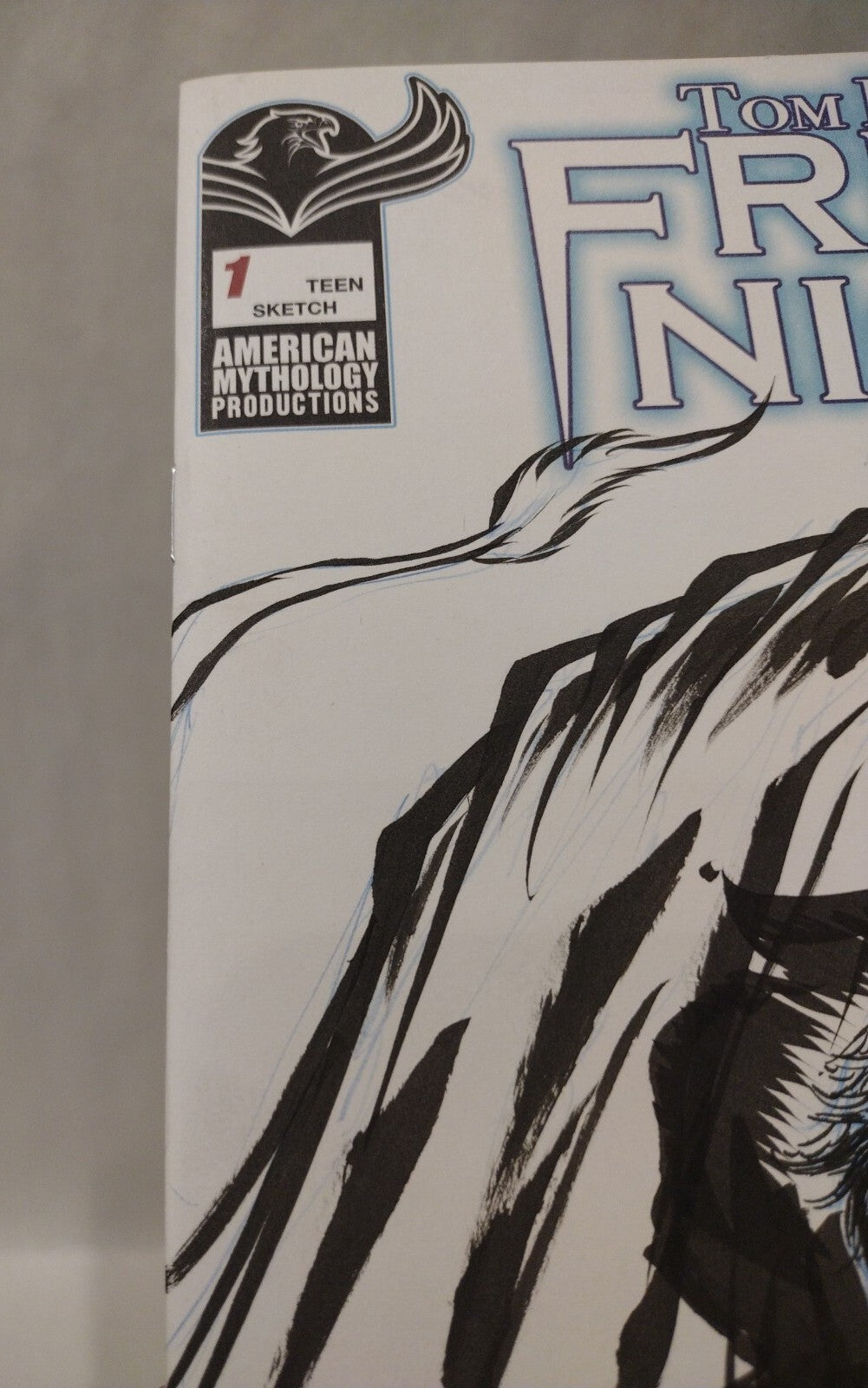 Tom Holland's Fright Night #1 (2021) Sketch Cover Variant W Original DCastr Art