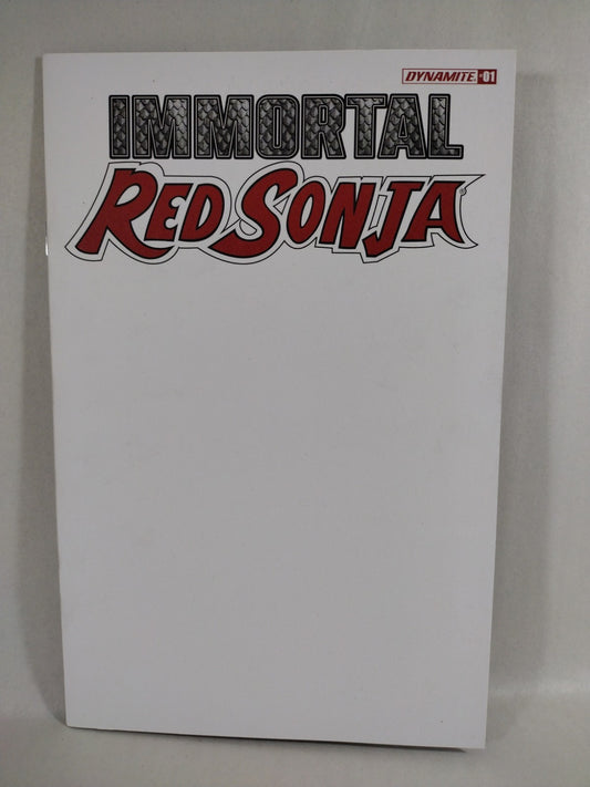 Immortal Red Sonja #1 (2022) Dynamite Blank Sketch Variant Cover Comic New NM