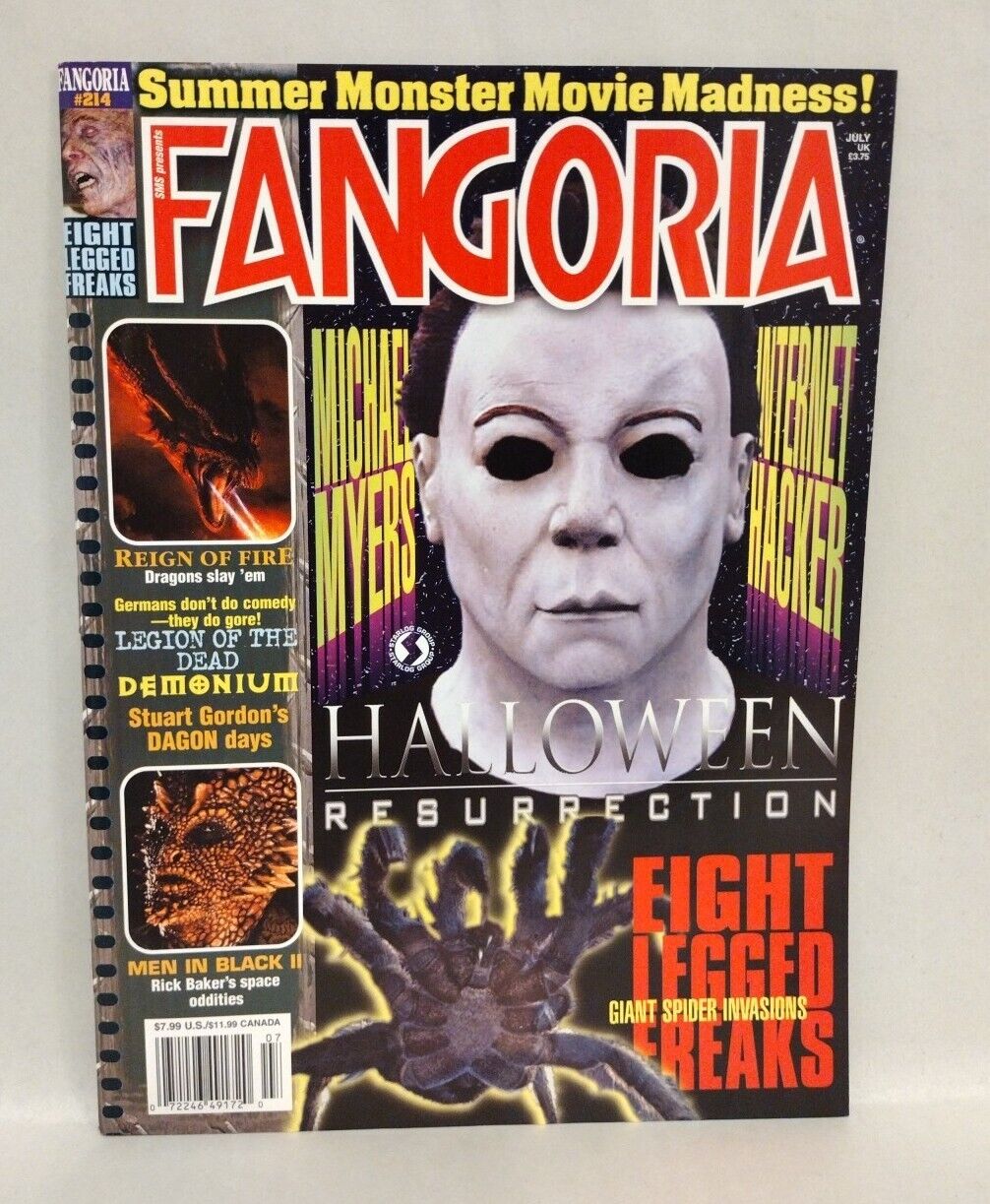 FANGORIA Magazine #214 (2002) MIB II Halloween Resurrection Eight Legged Freaks