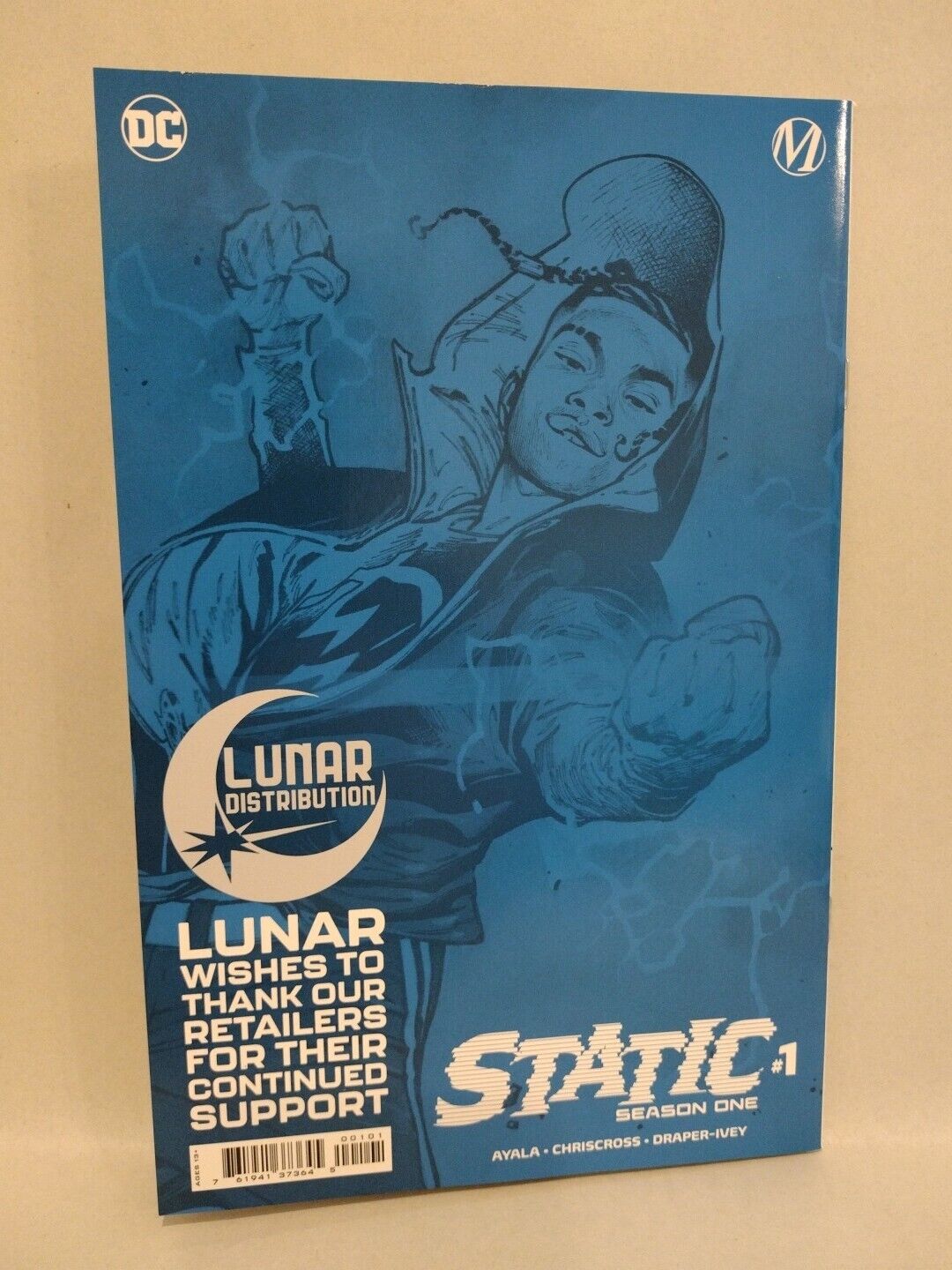 STATIC Season 1 #1 DC Comic Coipel Lunar Retailer Thank You Variant 1/store NM