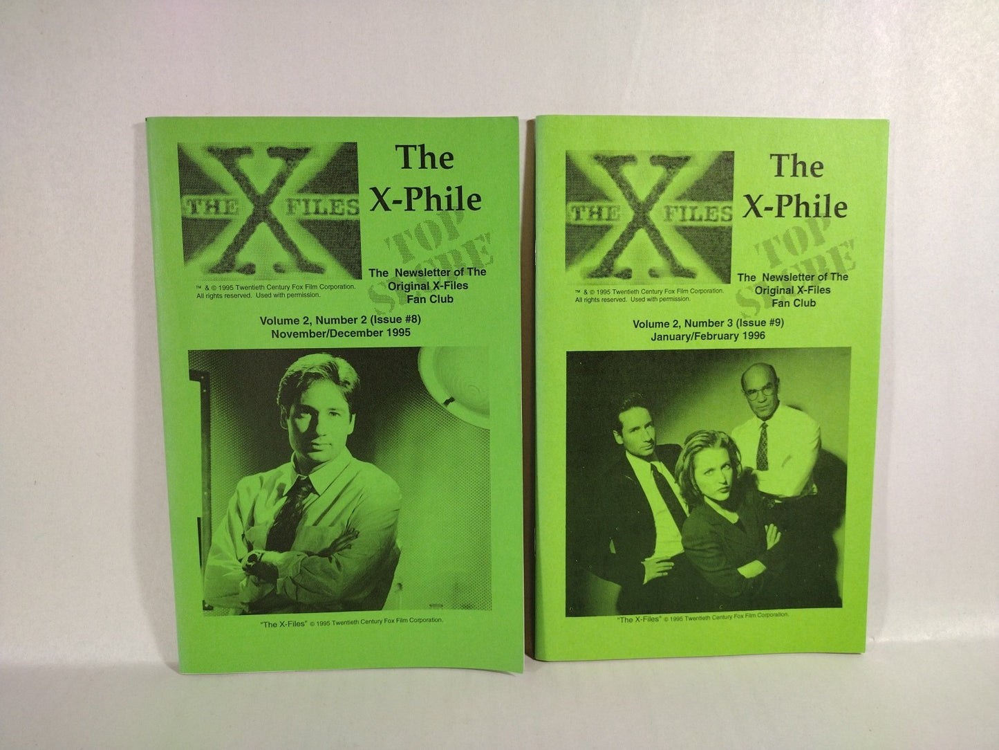 X-Files (1995) X-Phile Fan Club Exclusive Newsletters #6 7 8 9 11 + X-Notes #3 4
