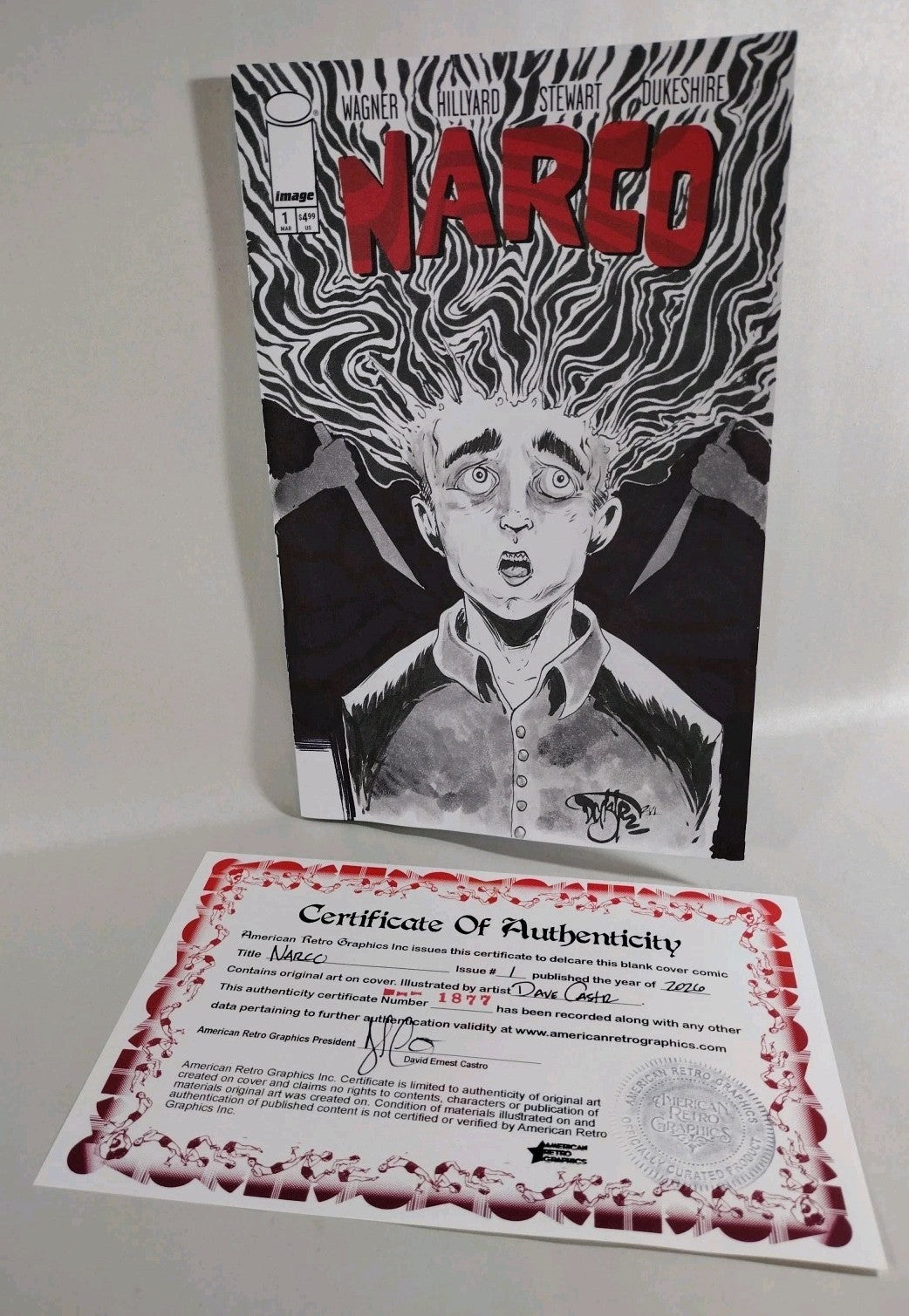 Narco #1 (2026) Image Comic Sketch Cover Variant W Original Dave Castr Art
