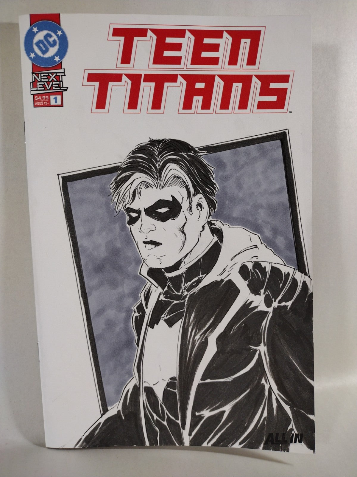 Teen Titans #1 (2026) DC Comic Sketch Cover W Original Dave Castr Red Hood Art