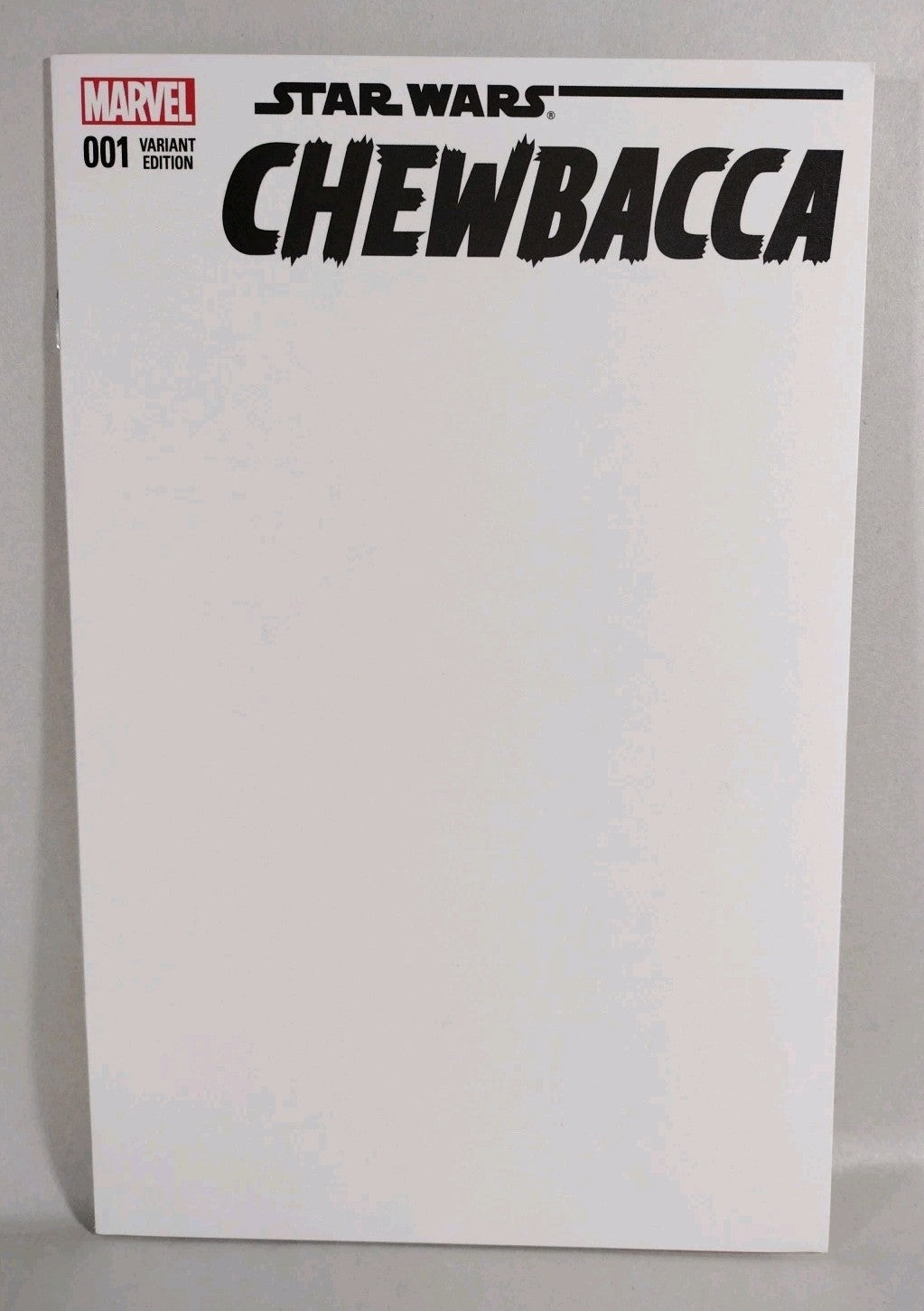 Star Wars Chewbacca #1 (2015) Marvel Blank Sketch Variant Cover Comic New NM