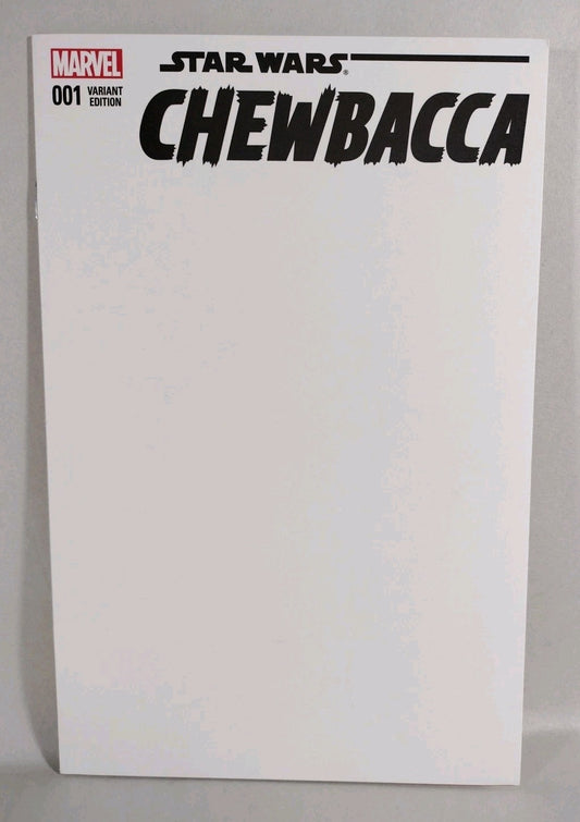 Star Wars Chewbacca #1 (2015) Marvel Blank Sketch Variant Cover Comic New NM