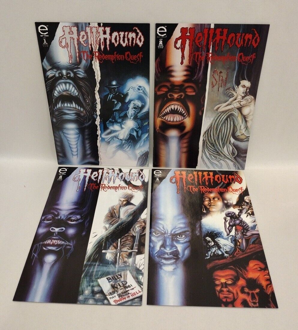 HELLHOUND Redemption Quest (1993) Epic Comics Complete Series #1 2 3 4 