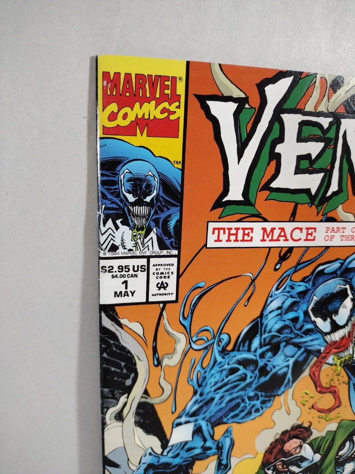 Venom The Mace (1994) Complete Marvel Comic Series #1 2 3 Liam Sharp Carl Potts