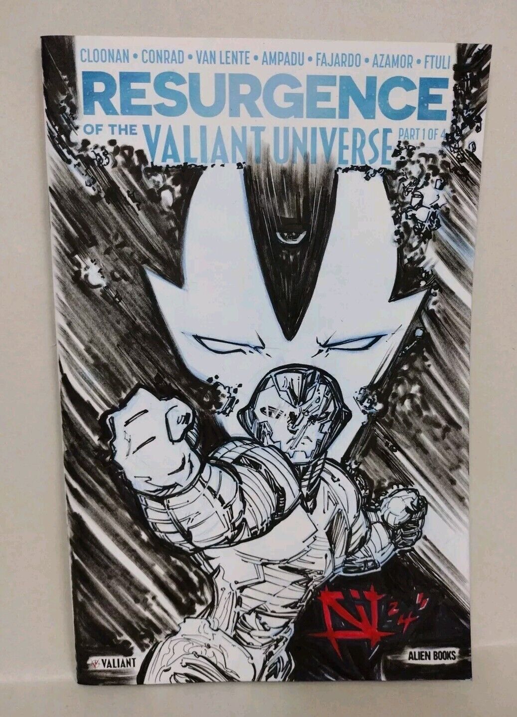 Resurgence Of Valiant Universe #1 (2024) Alien Comics Sketch Var W Original Art