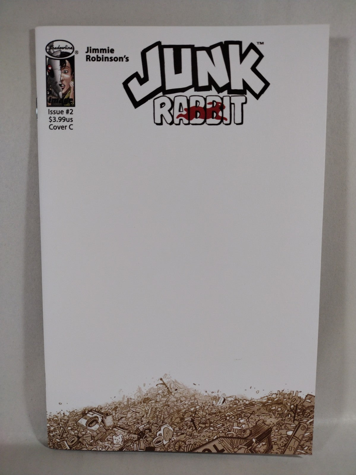Junk Rabbit #2 (2023) Image Comic Blank Sketch Variant Cover NM