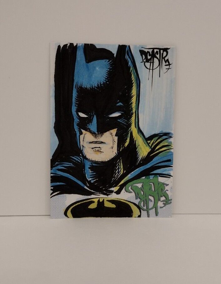 DCastr Iron Claw Series Personal Sketch Card Original 1/1 Batman Art W Holder