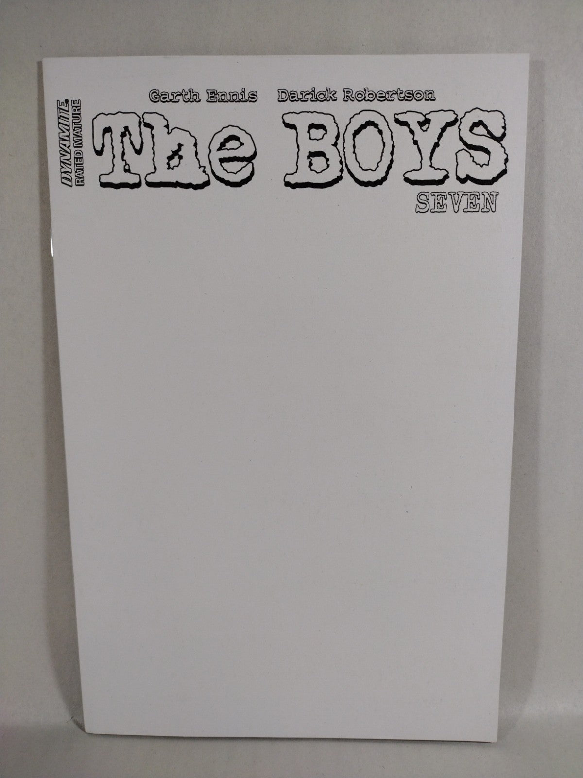 The Boys #7 (2023) Dynamite Comic Blank Sketch Variant Cover New NM