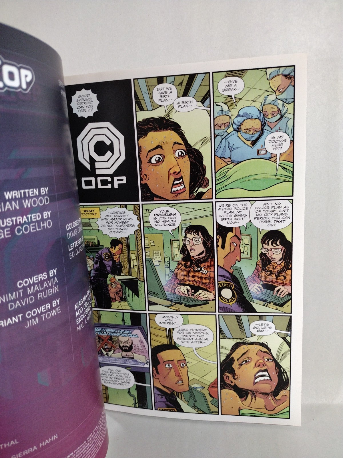 Robocop Citizens Arrest 1 (2018) Boom Studios Comic 1:15 Jim Towe Virgin Variant