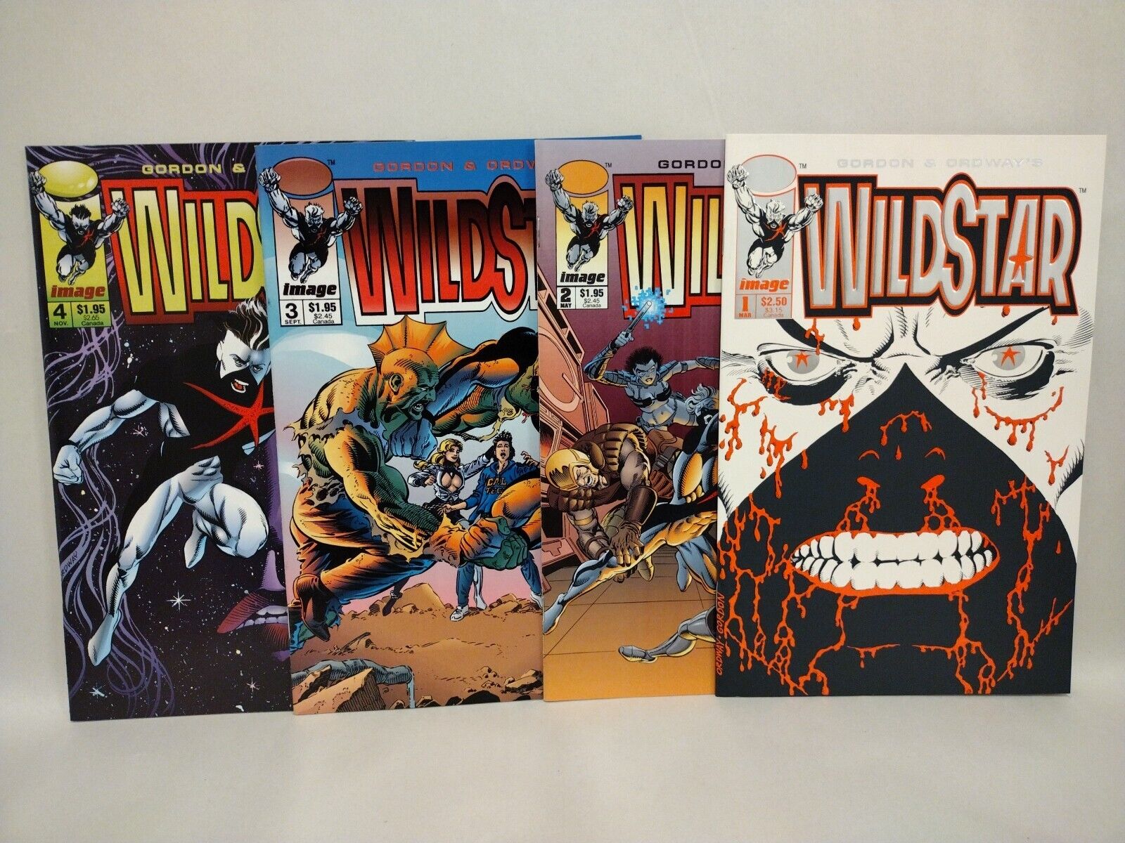 Wildstar Sky Zero (1993) Complete Image Comic Lot Set #1 2 3 4 Ordway Gordon 