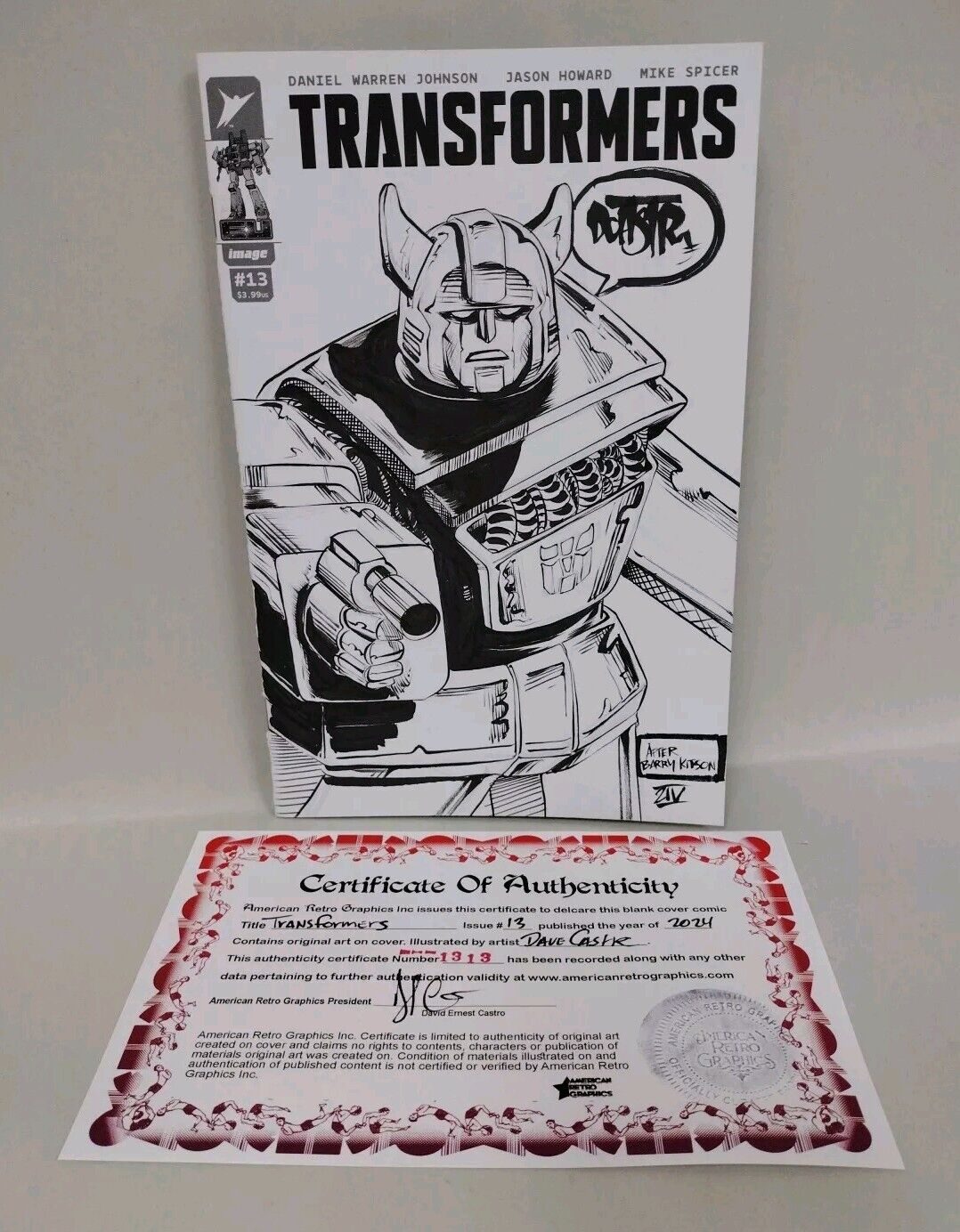 Transformers #13 (2024) Image Comic Sketch Var Cover W Original Cliff Jumper Art