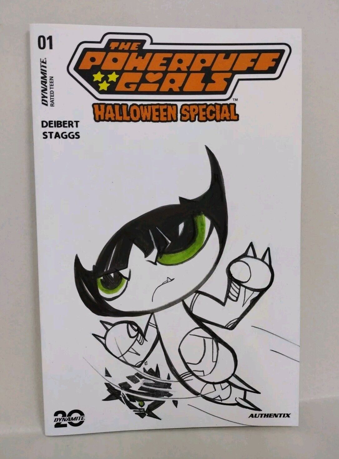 Powerpuff Girls Halloween Special 2024 Sketch Comic Cover W Original JAG Art