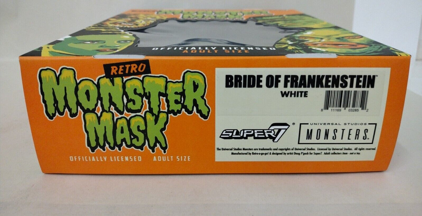 UNIVERSAL MONSTERS WHITE BRIDE OF FRANKENSTEIN MASK SUPER7 NEW IN BOX