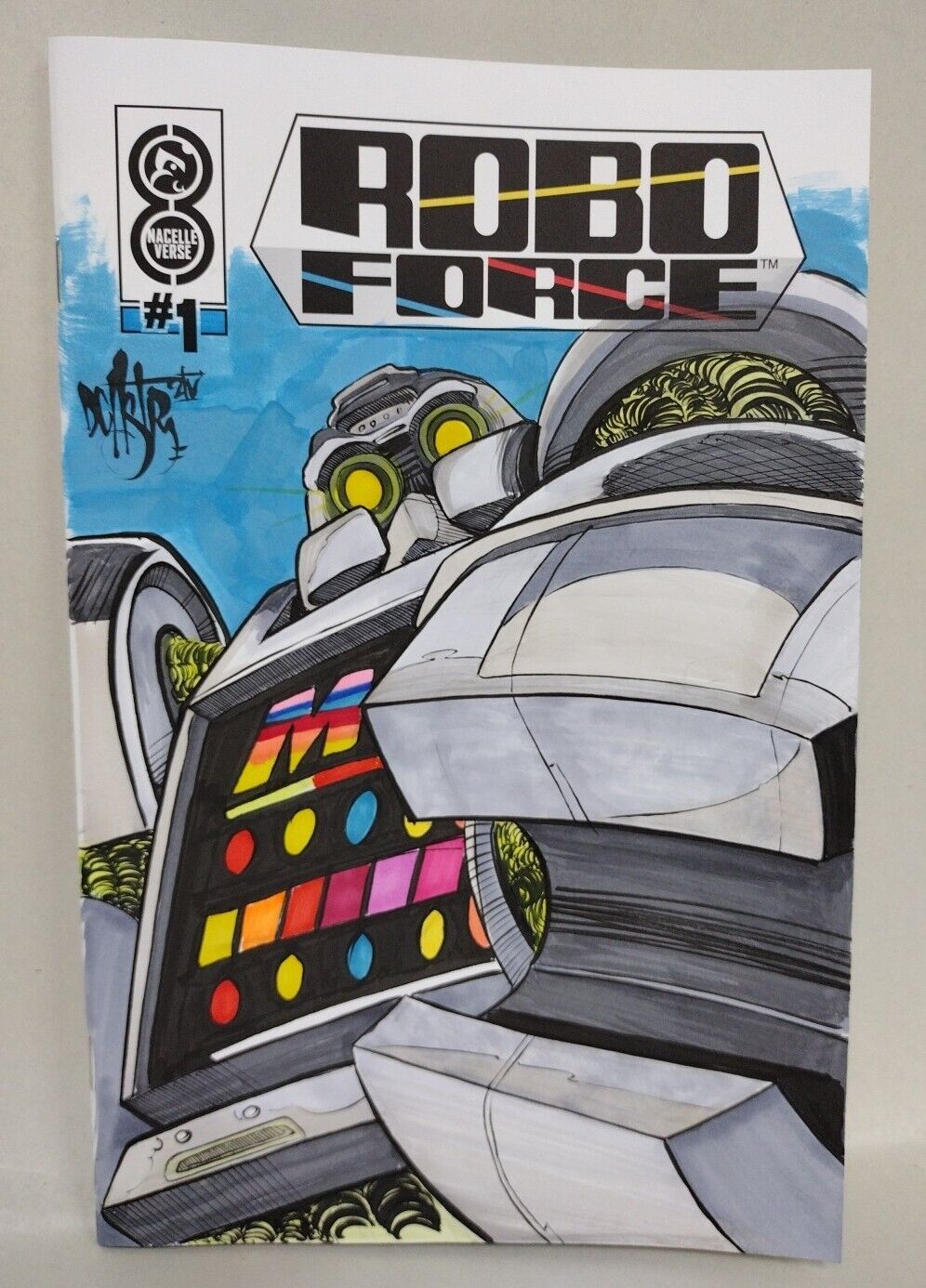Roboforce #1 (2024) ONI Nacellverse Sketch Cover W Original Art Variant Comic
