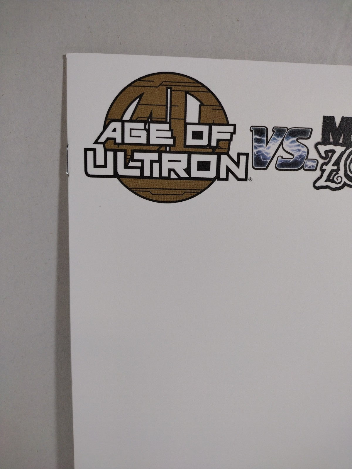 Age Of Ultron Vs Marvel Zombies #1 (2015) Marvel Comic Blank Variant Cover NM