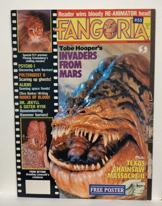 Fangoria Magazine #55 (1986) Starlog Invaders From Mars Poltergeist II Aliens