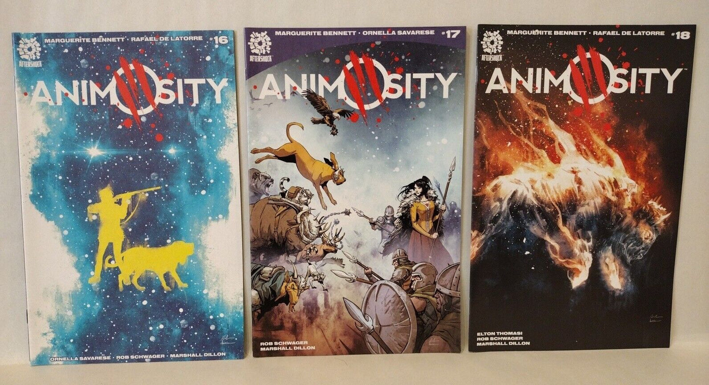 Animosity (2016) Aftershock Comic Book Set 1-26 +World Of 1 Marguerite Bennett 